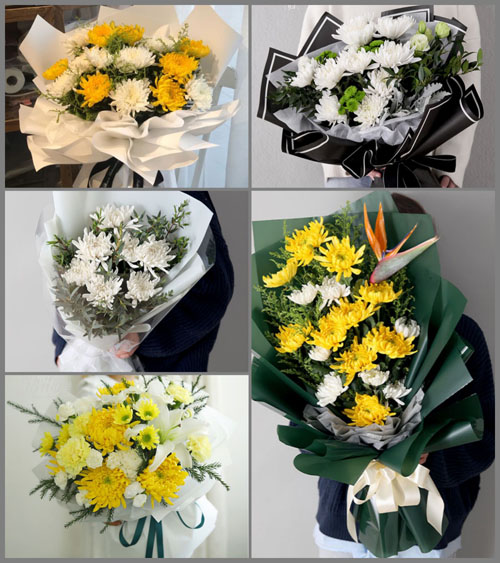 广东珠海市金湾区三灶镇金海岸社区白事花束代送